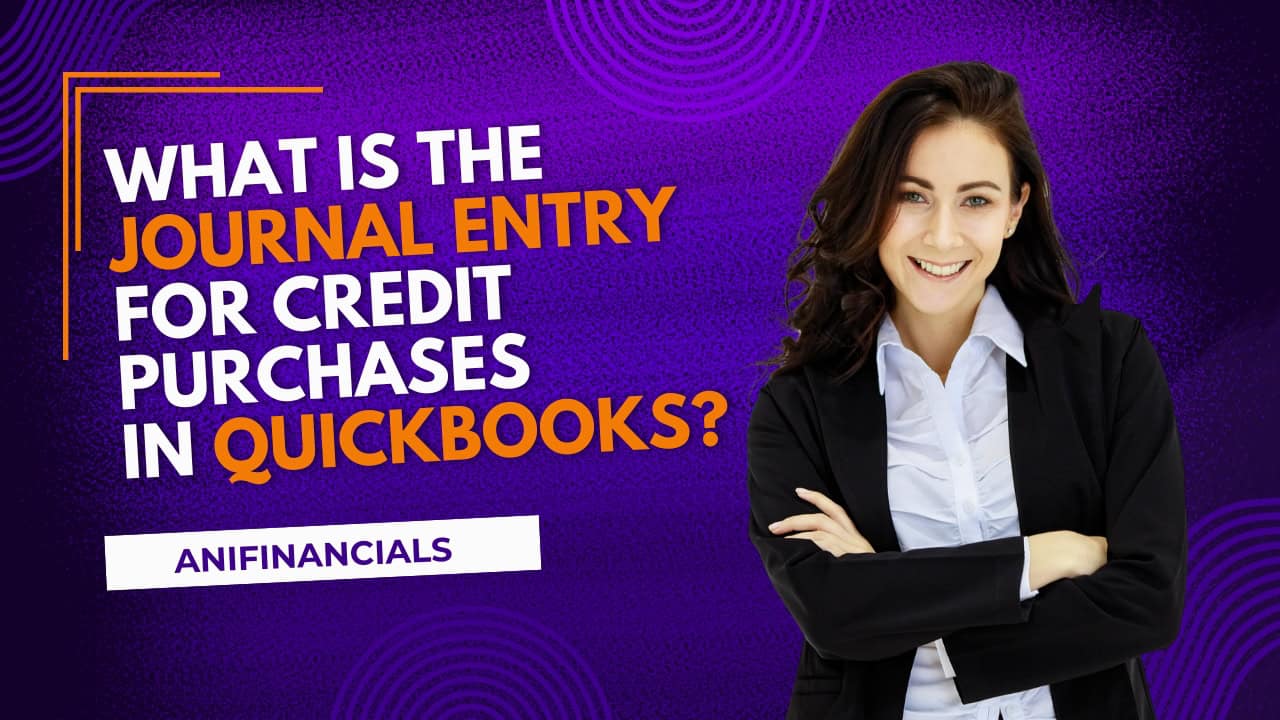 What is the journal entry for credit purchases in QuickBooks?